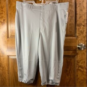 NWT Men’s Adult 2XL Champro Knicker Loose Fit Grey Baseball pants